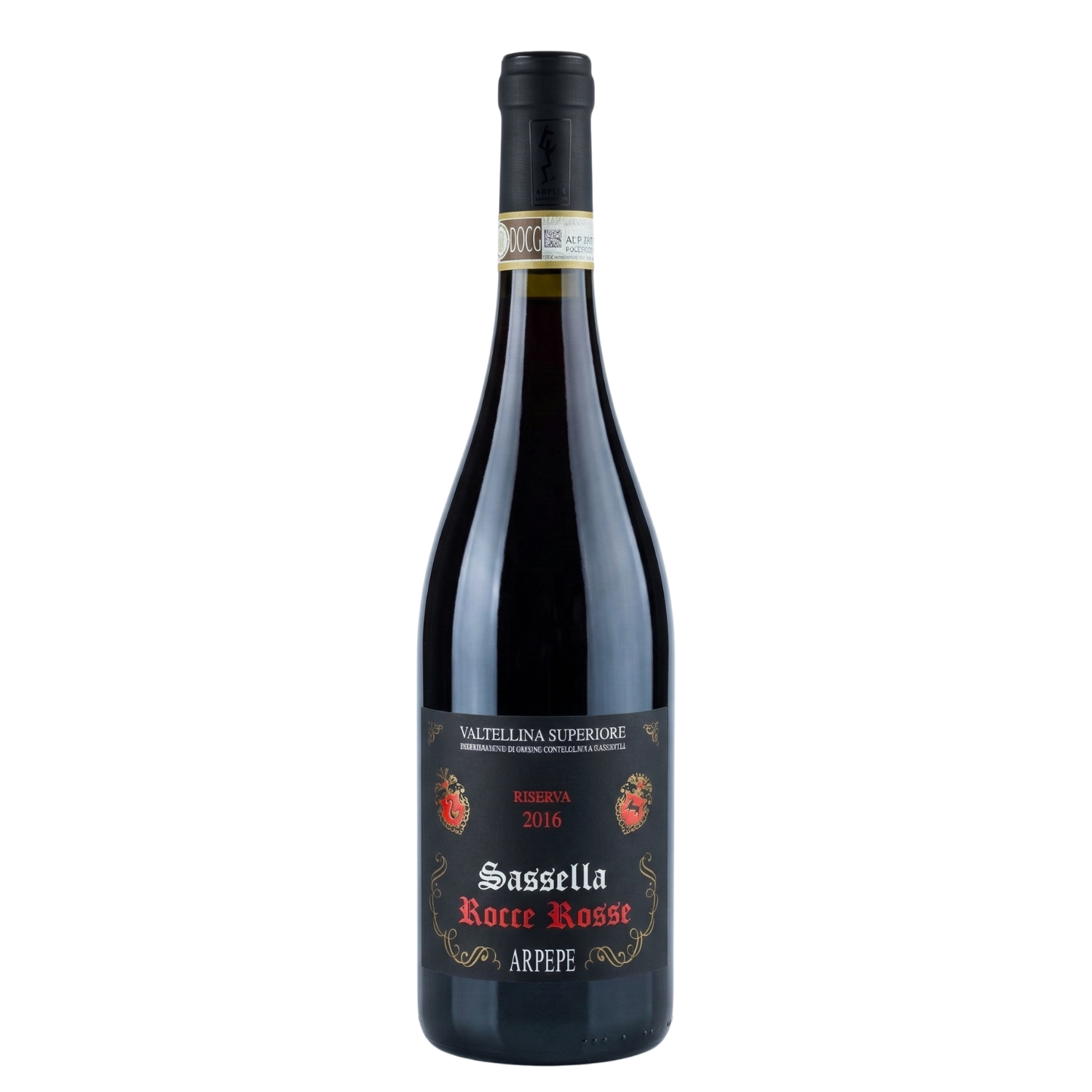 ARPEPE Sassella Rocce Rosse Riserva 2016 Valtellina Superiore DOCG Nebbiolo bottle