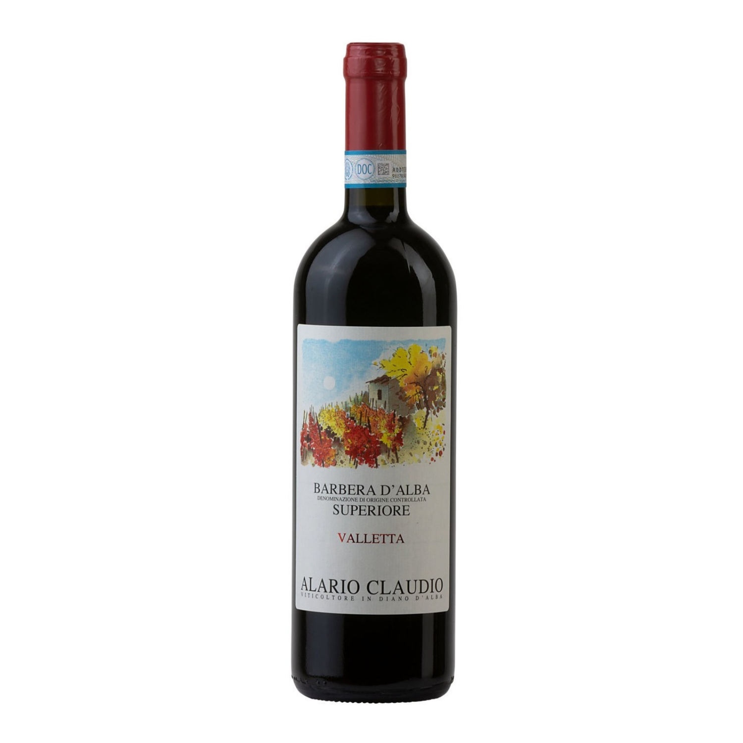 Barbera d'Alba Superiore Valletta – Alario Claudio bottle