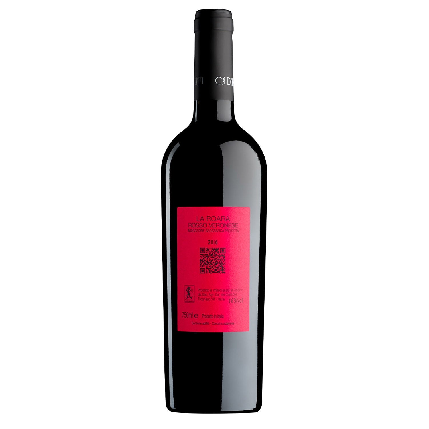 Cà dei Conti Roara – Veneto organic red wine bottle