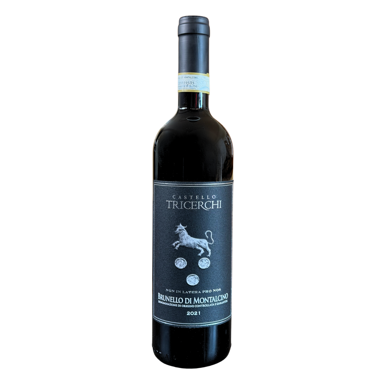Castello Tricerchi Brunello di Montalcino DOCG 2021 bottle – traditional Sangiovese Grosso from northern Montalcino - front