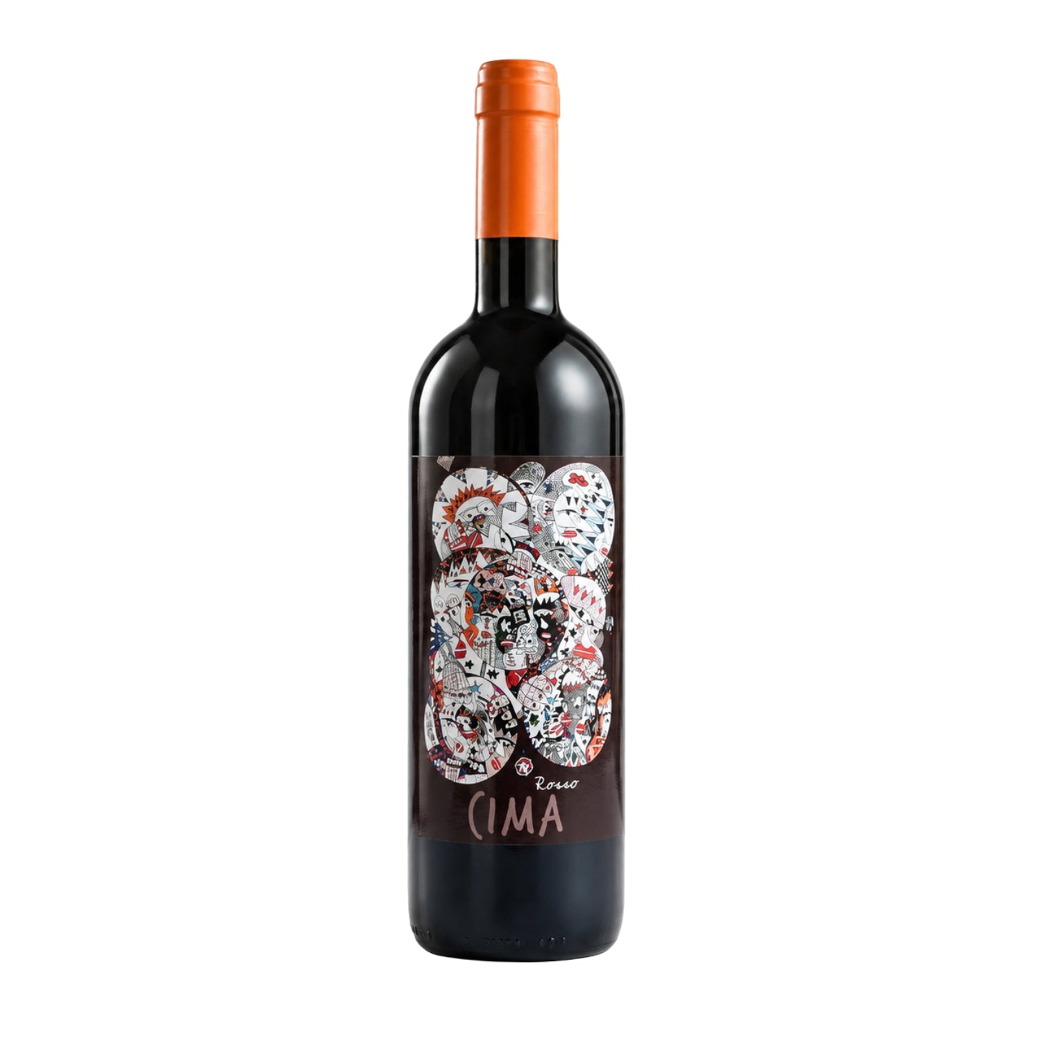 Cima Rosso 2024 wine bottle by Cima from Candia dei Colli Apuani - front bottle