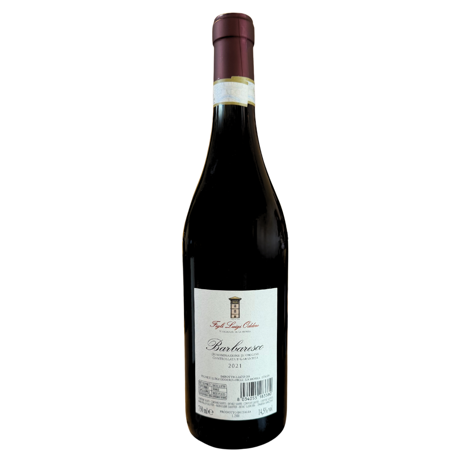 Barbaresco 2021, Figli Luigi Oddero back