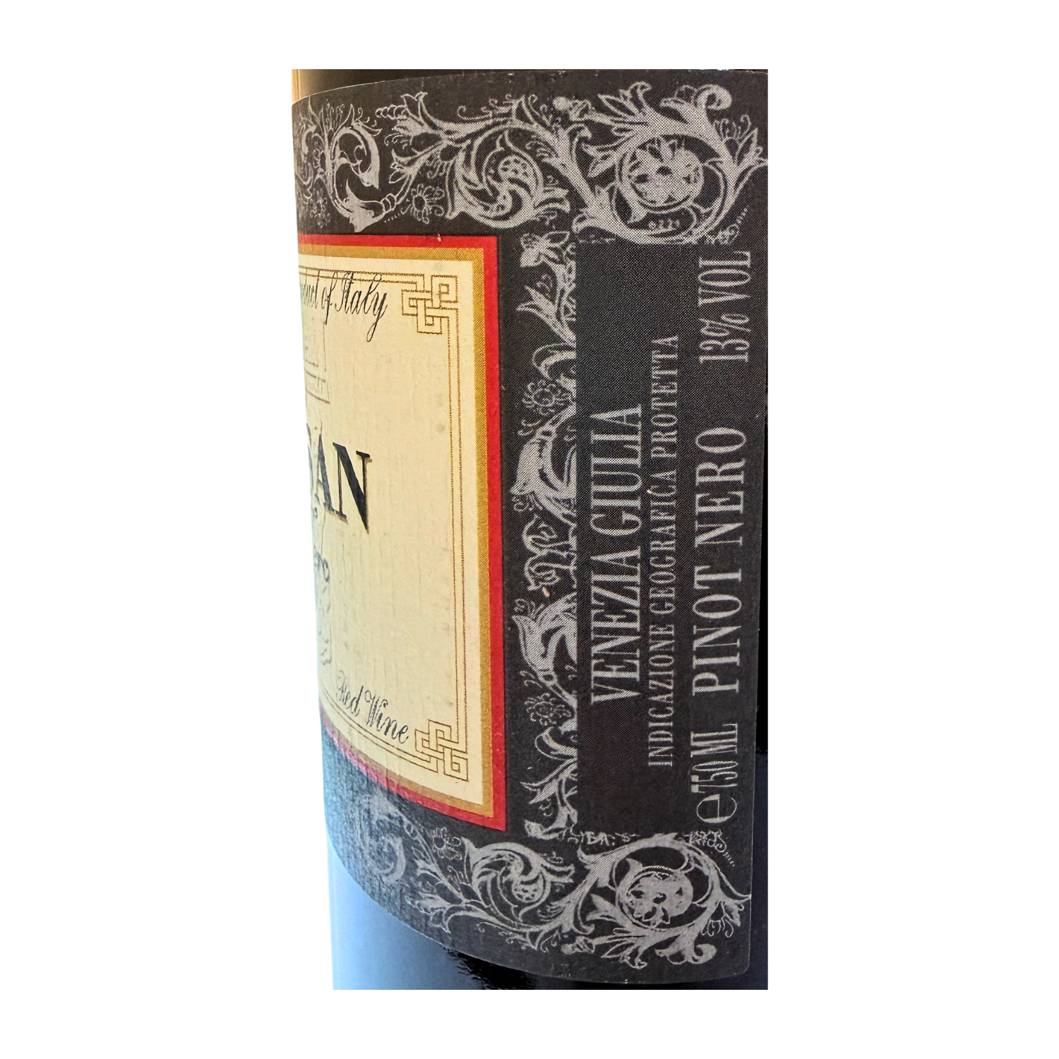 Pinot Nero Bressan 2020 – Friulian Pinot Noir from Venezia Giulia - label side 1