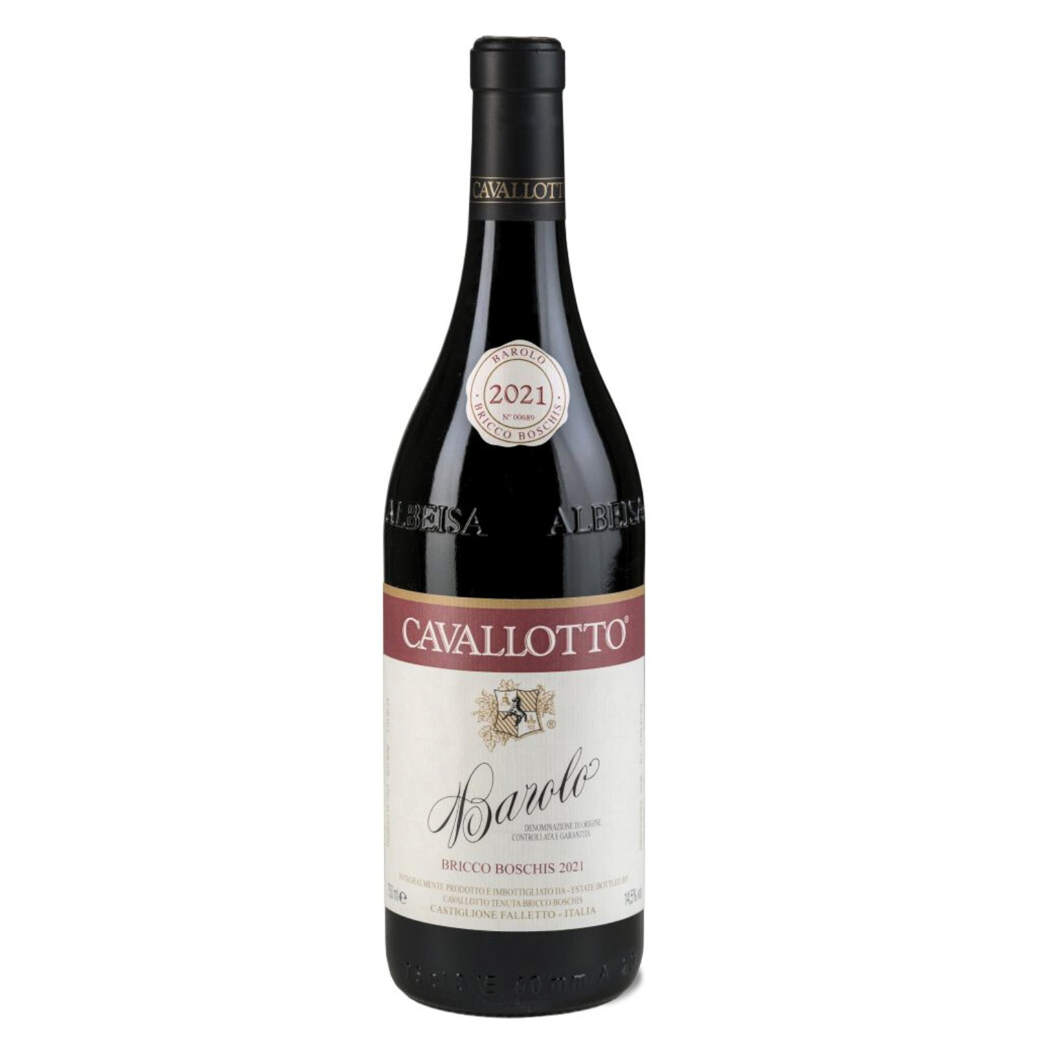 Barolo Bricco Boschis Cavallotto 2021 - bottle front 