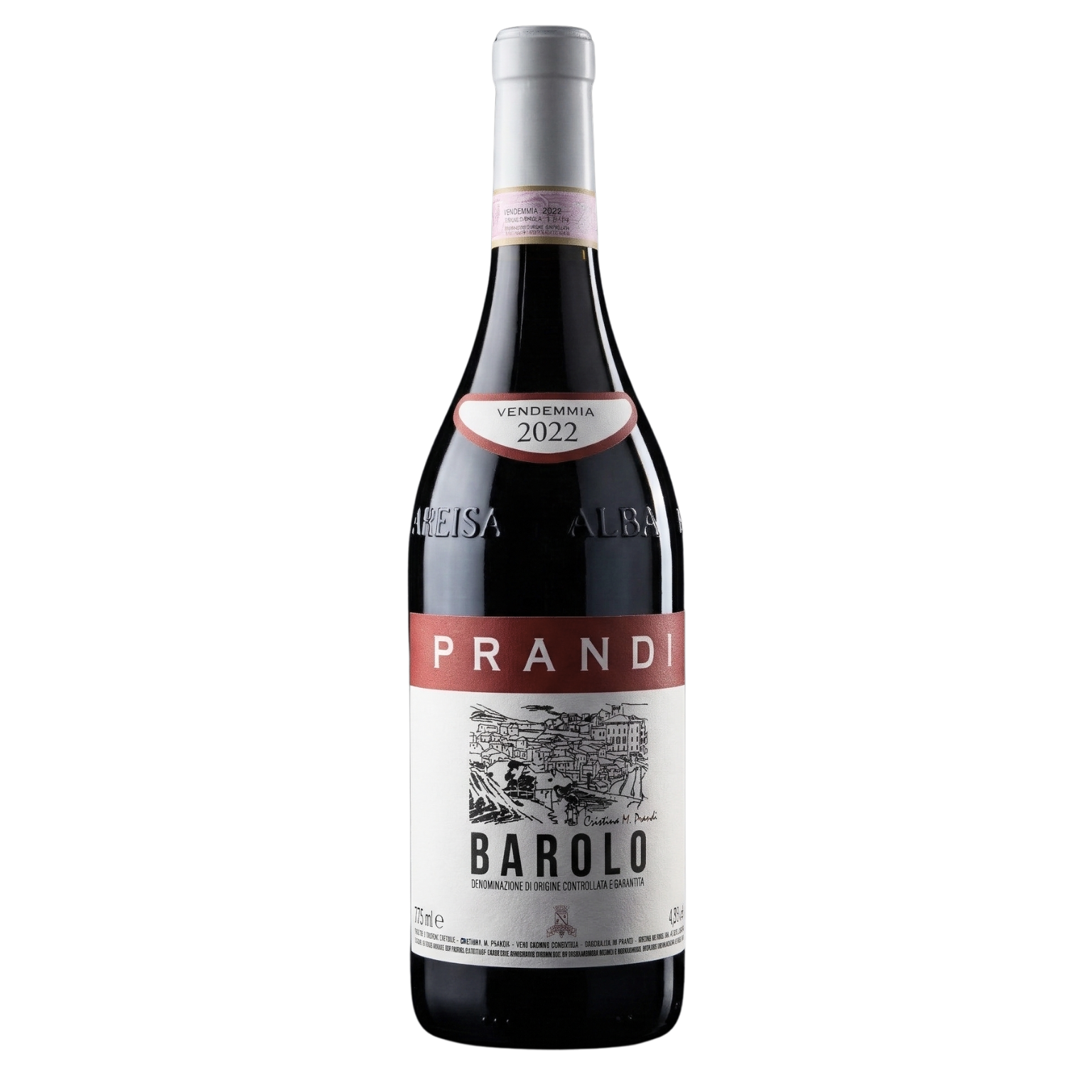 Barolo DOCG 2022 by Cristina Prandi - front bottle
