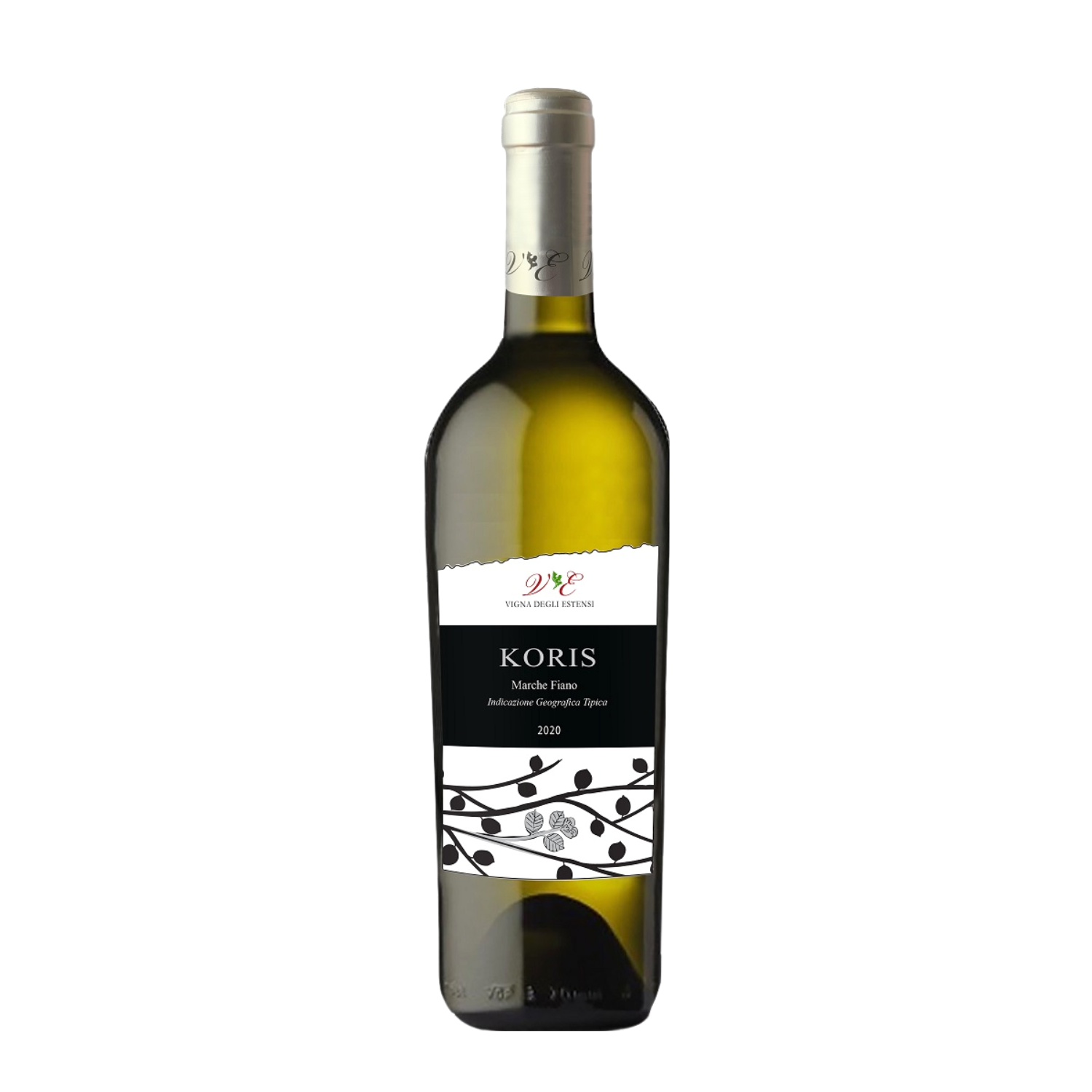 Bottle of Koris Fiano – Organic Italian white wine