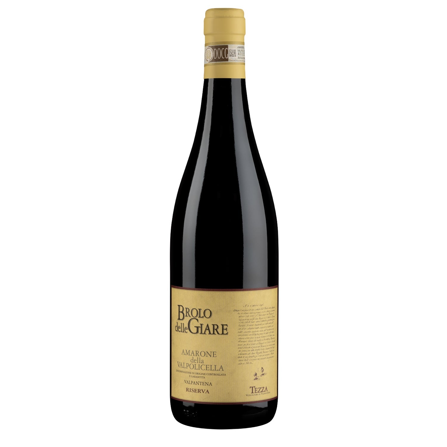 Brolo delle Giare Amarone Riserva 2016 – Tezza bottle