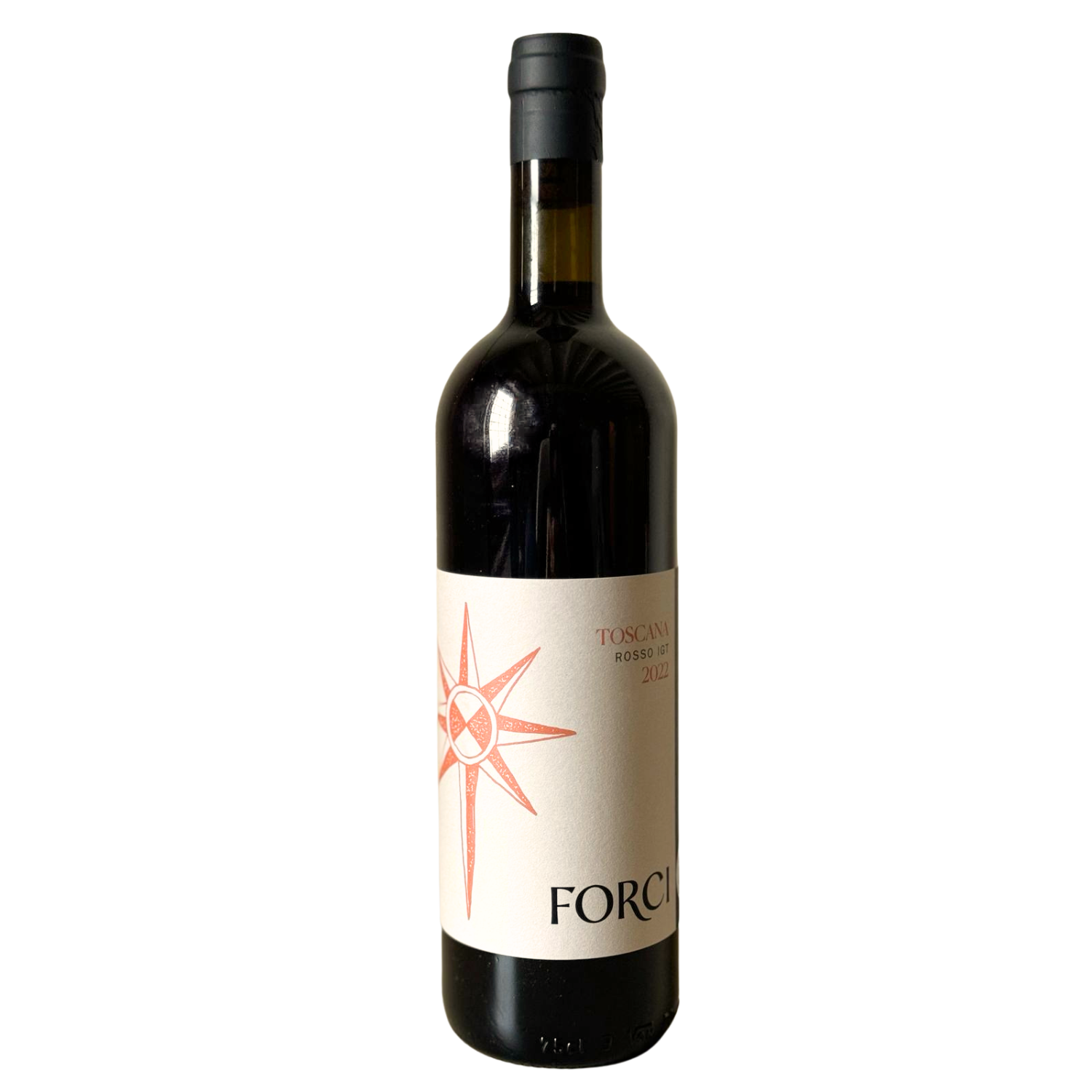 Bottle of Forci Rosso 2023 – Tuscan biodynamic wine
