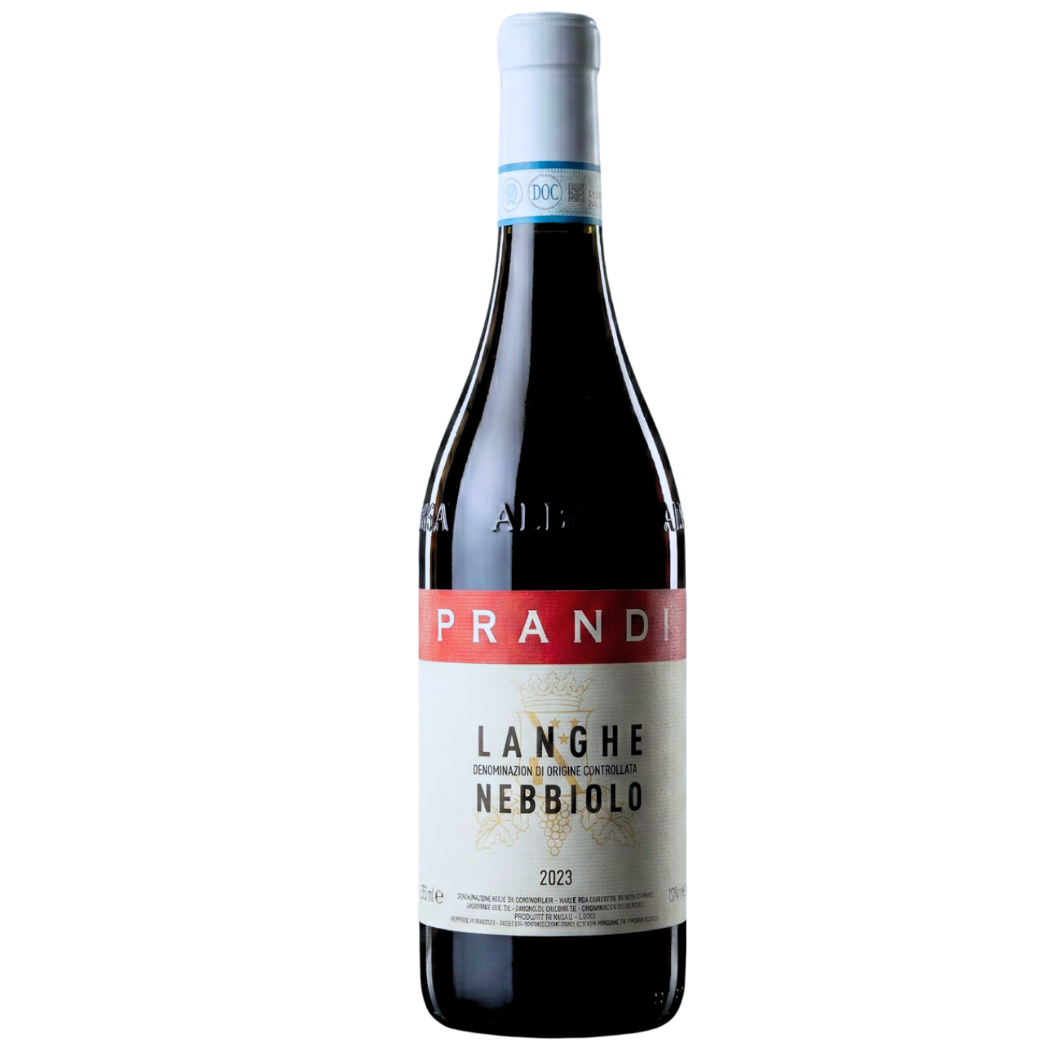 Langhe Nebbiolo 2023 by Cristina Prandi - bottle front