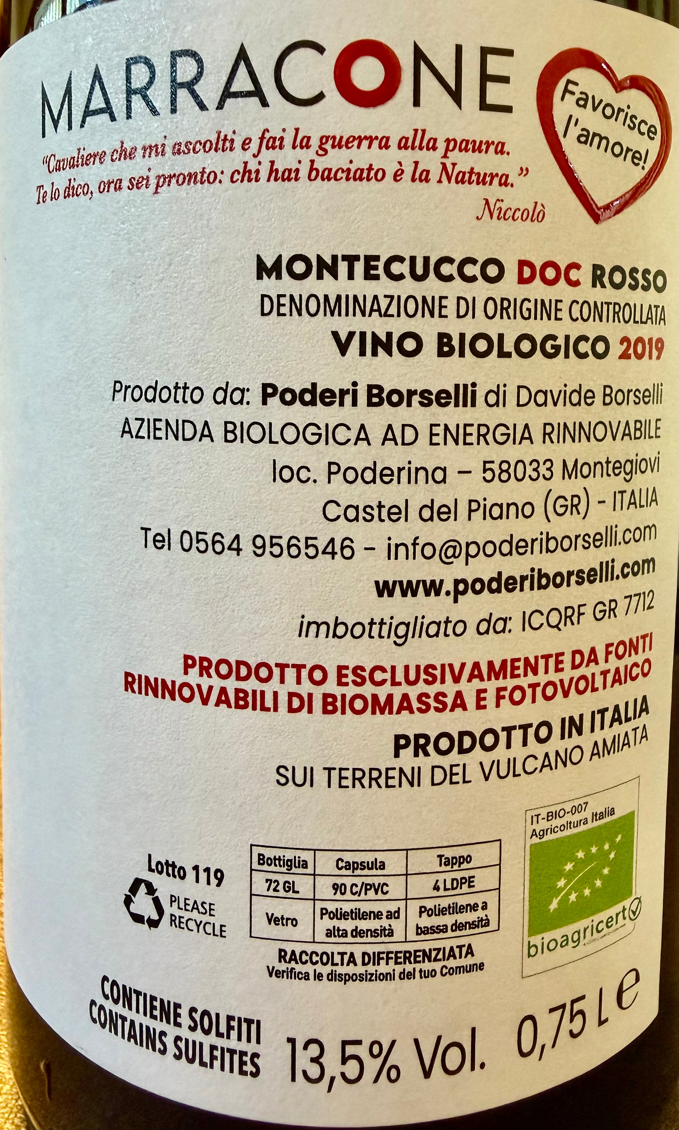 Marracone - Montecucco Sangiovese DOC - 2019