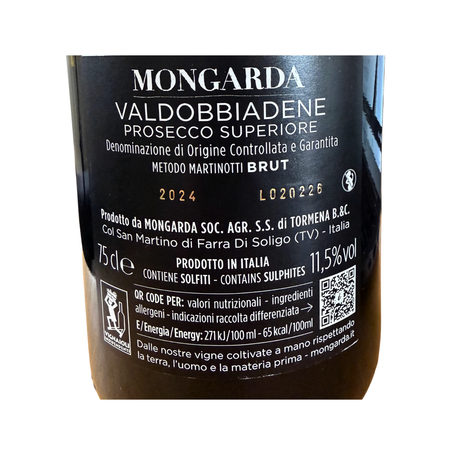 Mongarda – Valdobbiadene Prosecco Superiore DOCG Brut - Label