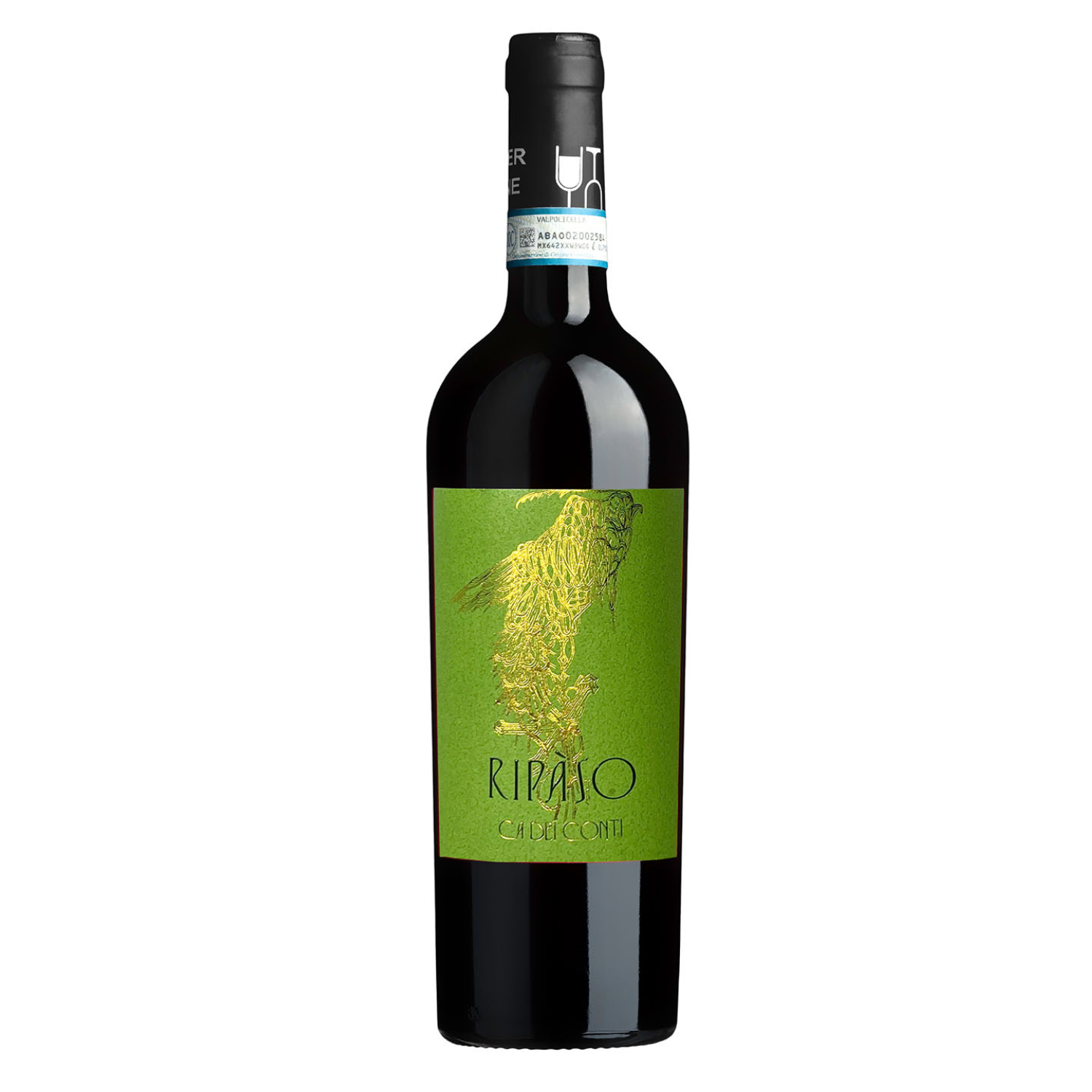 Organic Valpolicella Ripasso red wine bottle